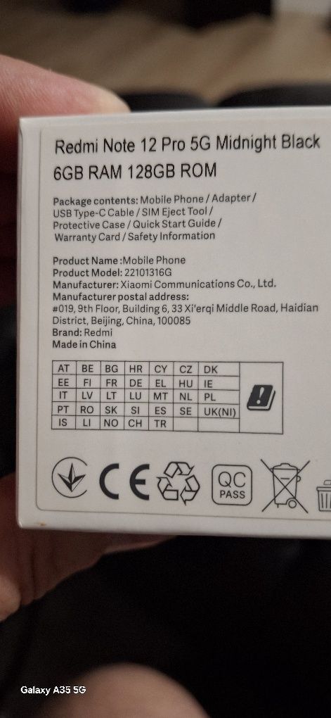 Redmi Note 12 Pro 5G Nowy .