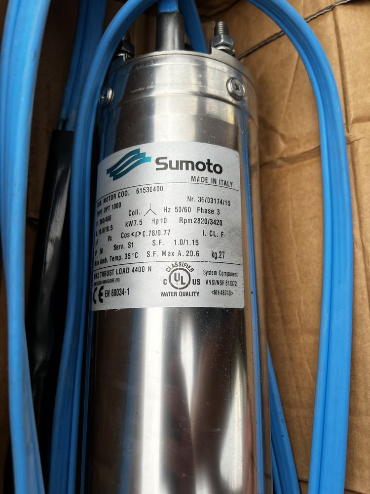 Pompa głębinowa 4F35 Belardi Sumoto 7,5kW