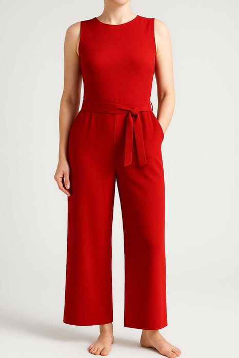 Elegancki kombinezon Michael Kors czerwony koralowy S/XS