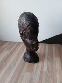Afrykańska głowa nr. 5 chłopca Afroamerykanina z drewna hebanowego
