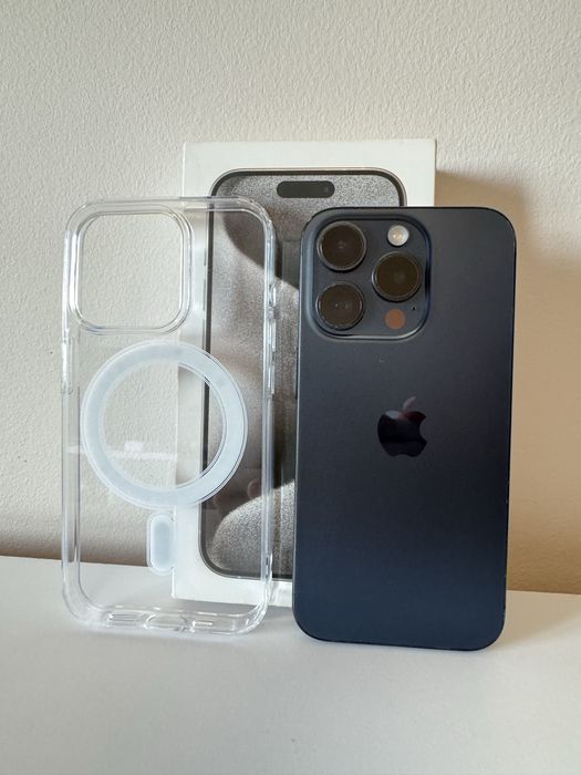 Iphone 15 pro niebieski 128gb kondycja 92%