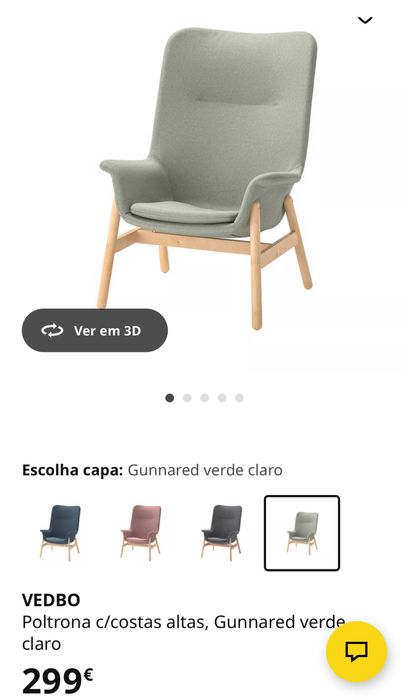 Poltrona IKEA VEDBO Nova azul