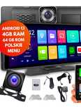 CarPlay Wideorejestrator 4GB RAM Android Duży Wyświetlacz LCD Wysyłka