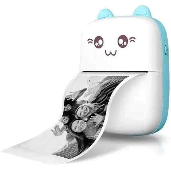 Міні-принтер милий Котик, дитячий принтер Bluetooth Mini Printer