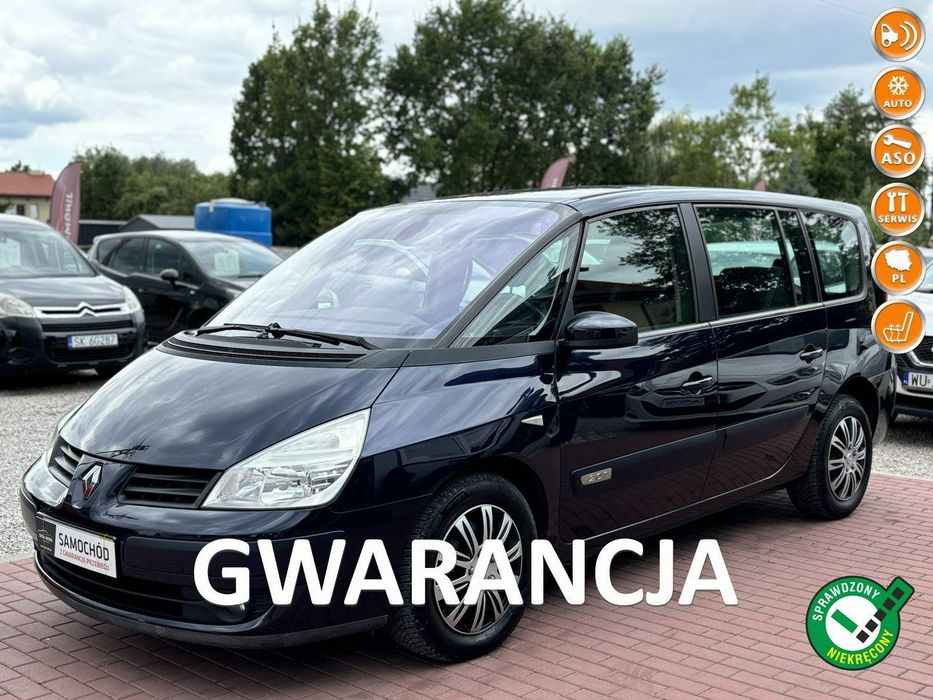 Renault Espace Gwarancja, 2.0T, 7 mio osobowy, Stan Bardzo Dobry