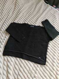 Sweter denim Culture czarny w prążki rozmiar L