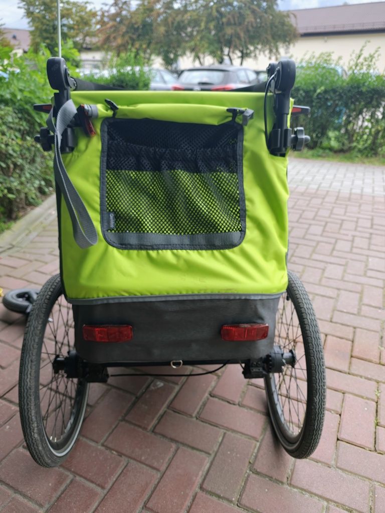 Przyczepka Rowerowa Qeridoo Sportex1 Limited Edition Lime Green