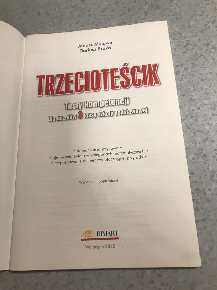 Trzecioteścik. Testy kompetencji dla klasy 3 - Janusz Mulawa