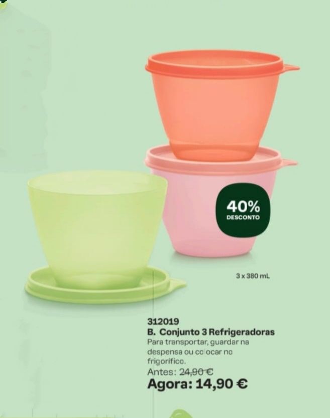 Tupperware Varias Promoções Imperdíveis desde €10.00