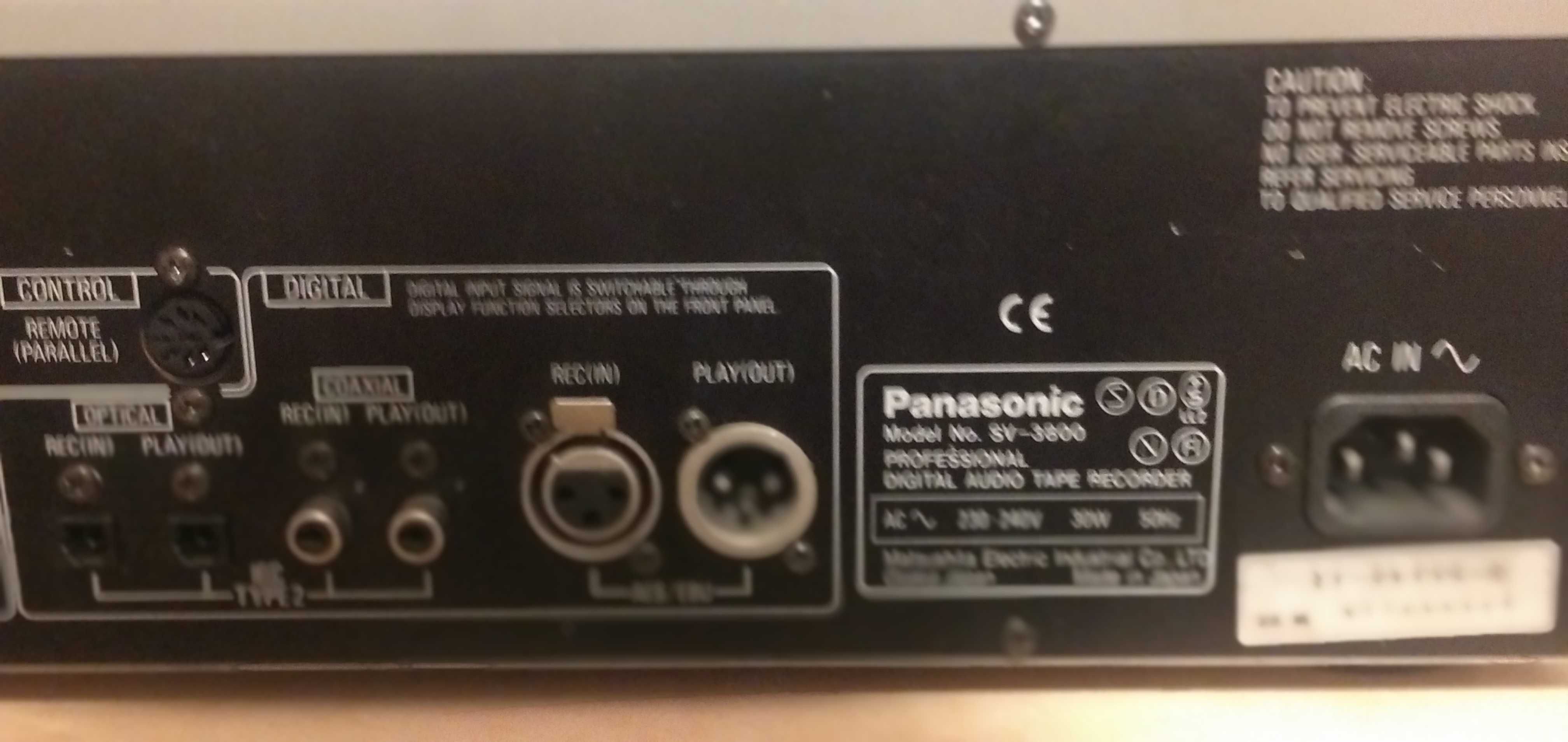 Panasonic SV 3800 Dat plus kasety