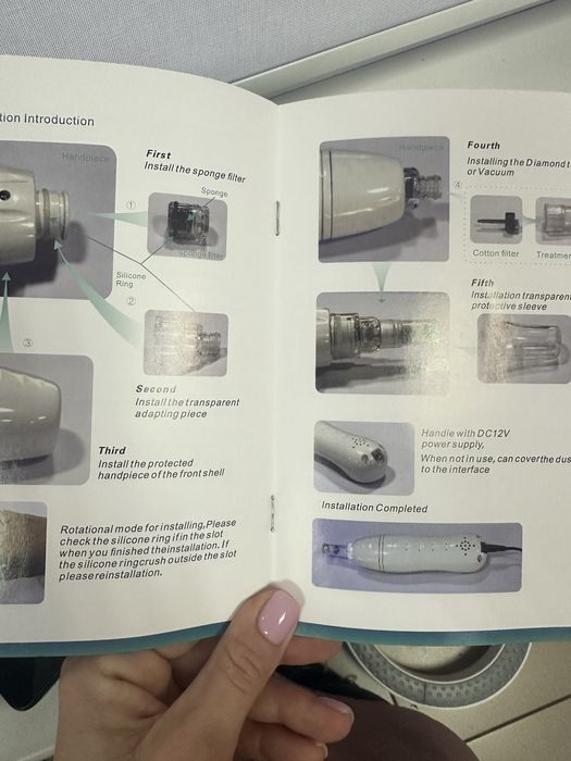 Апарат для мікробермабразії чистки обличчя