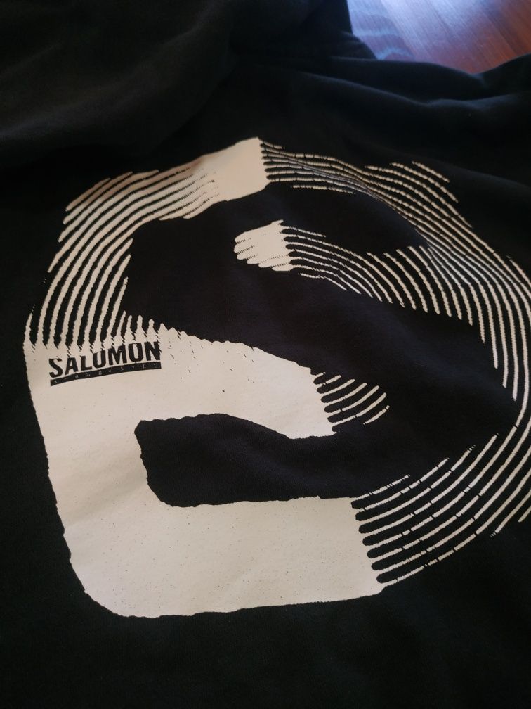 Bluza z kapturem Salomon czarna S mało używana.