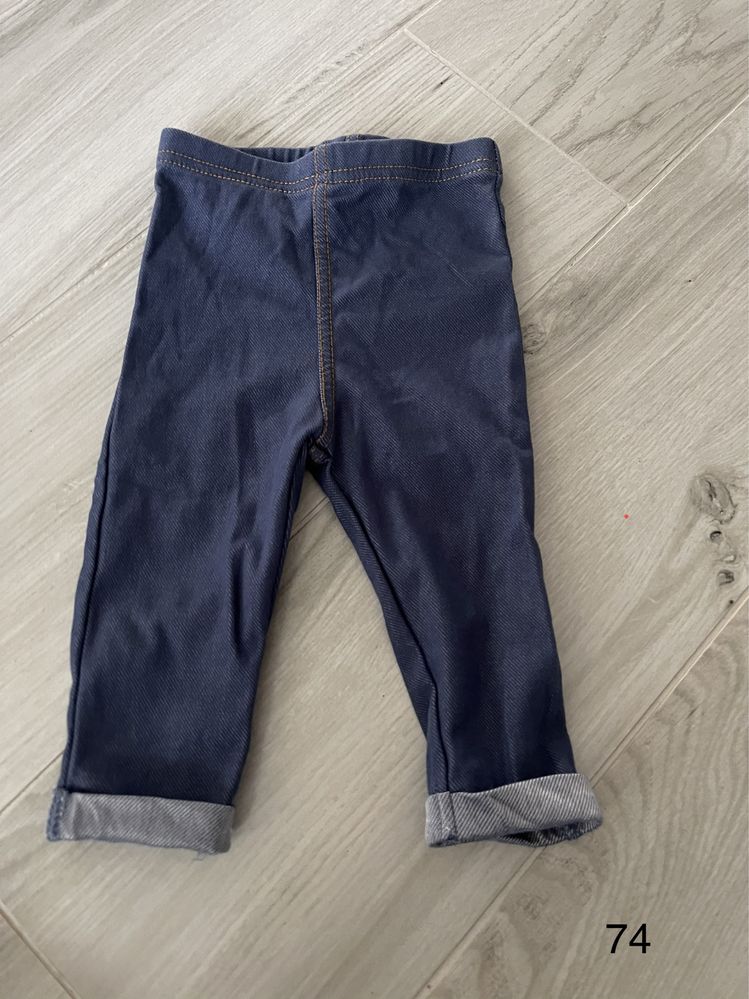 Spodnie legginsy a’la jeans 74