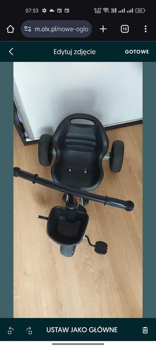 Dziecięcy rowerek trójkołowy