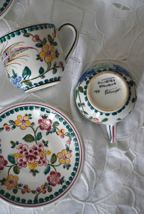 Serviço de café vintage da Fábrica  do Outeiro