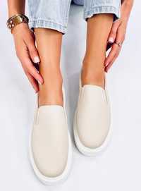 Trampki Slip-On Allams Beige