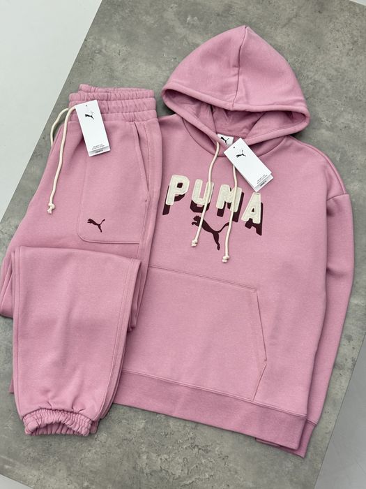 костюм Puma жіночий на флісі ОРИГІНАЛ XS S M L
