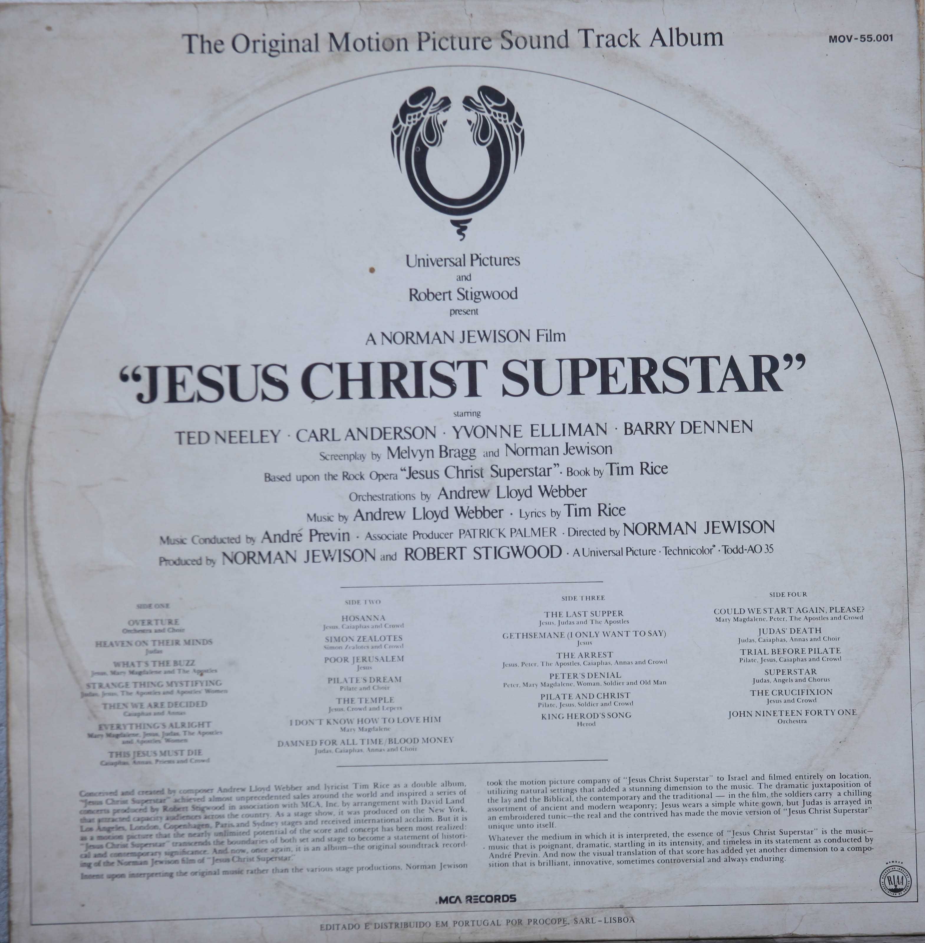 Jesus Christ Superstar, The Original Motion Picture Sound Track Album