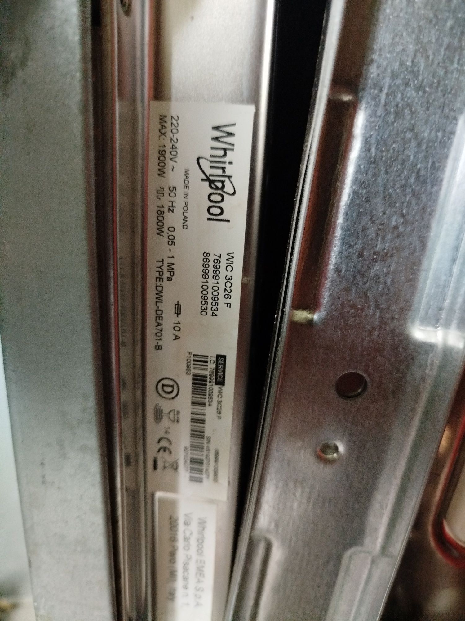Pompa odpływowa zmywarka Whirlpool