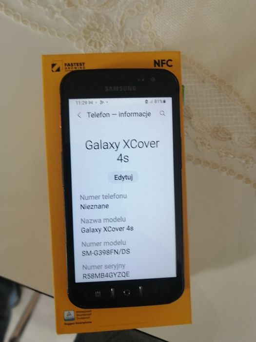 Samsung Xcover 4s super bateria szczelny dla budowlańca