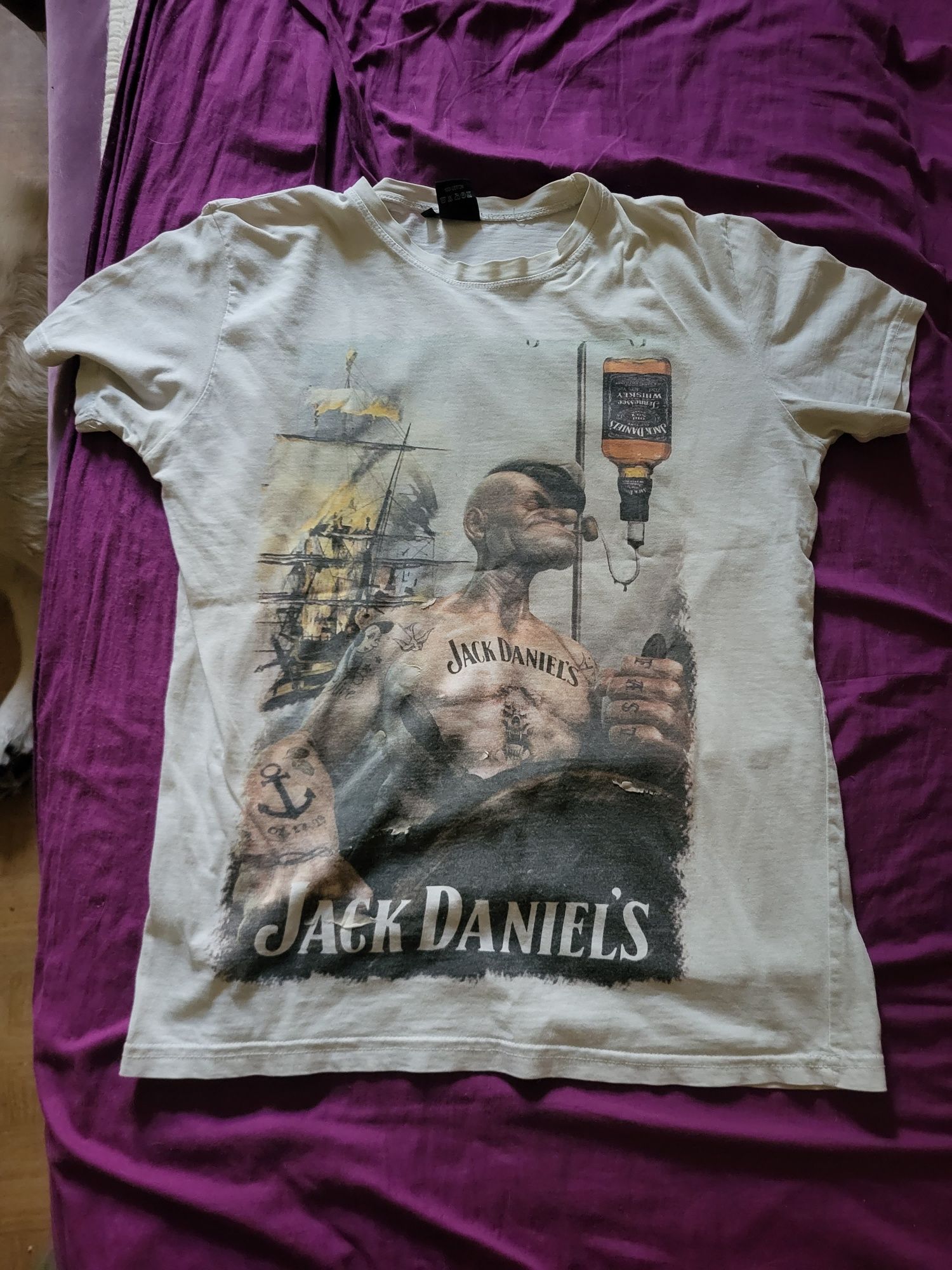 Koszulka męska Popeye Jack Daniels T-shirt rozmiar M.
