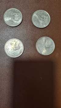NOVAS 4 moedas 100 escudos 1989 Descobrimentos