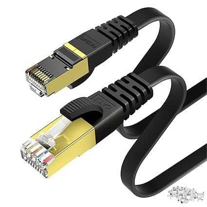 KASIMO Kabel Ethernet 15 m czarny, Cat 7