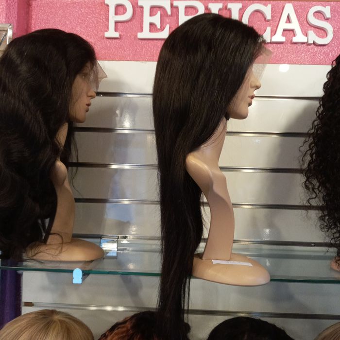 Perucas de cabelo 100% humano