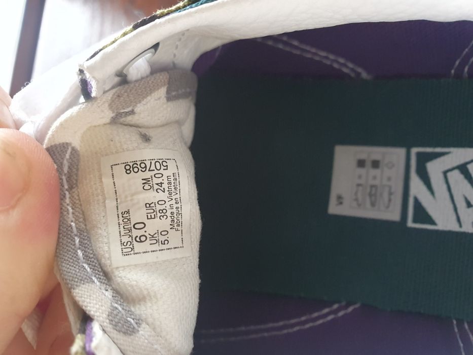 Użyte raz Buty trampki VANS  r.38