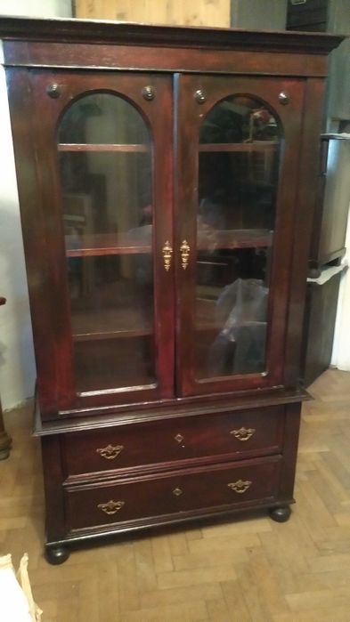 Biblioteka stylowa , eklektyczna drewniana