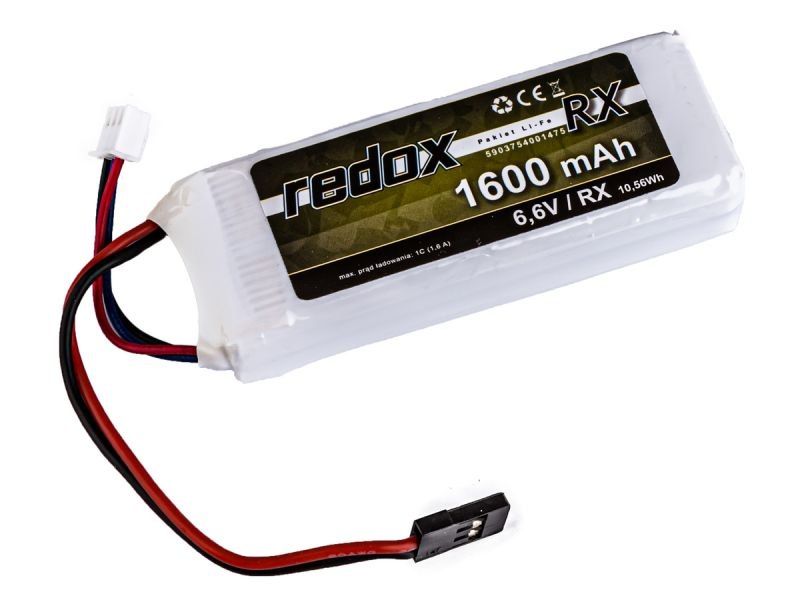 Pakiet Redox LiFe 1600 mAh 6,6V RX (JR)