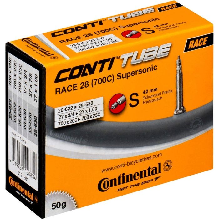 Камера Continental Race 28/Wide/Light/Supersonic (700C) Presta42/60/80