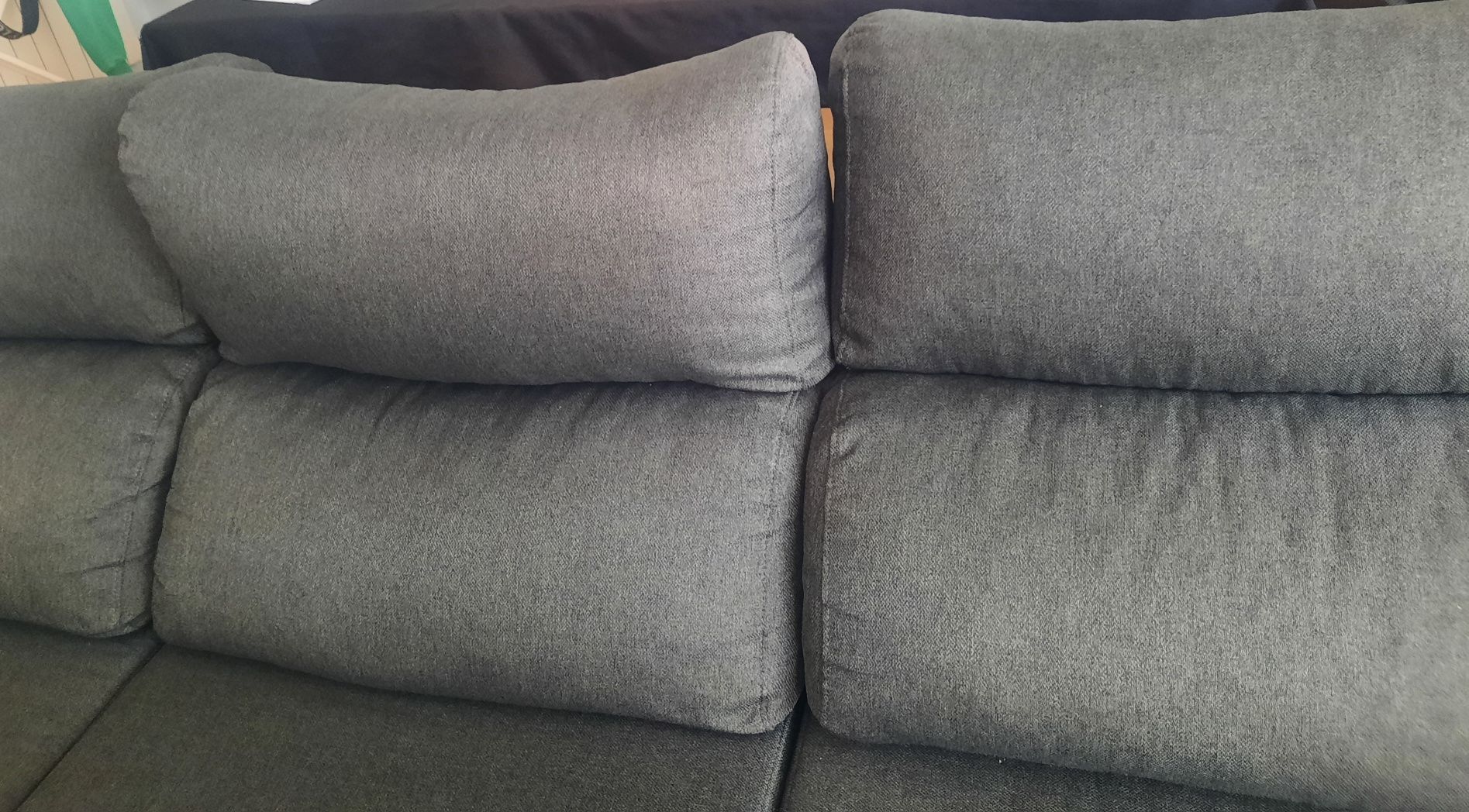 Sofa 4 lugares cinza escuro