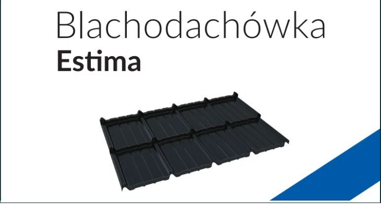 Blachodachówka 2-moduły ESTIMA Blachotrapez MAT TK RAL 7016