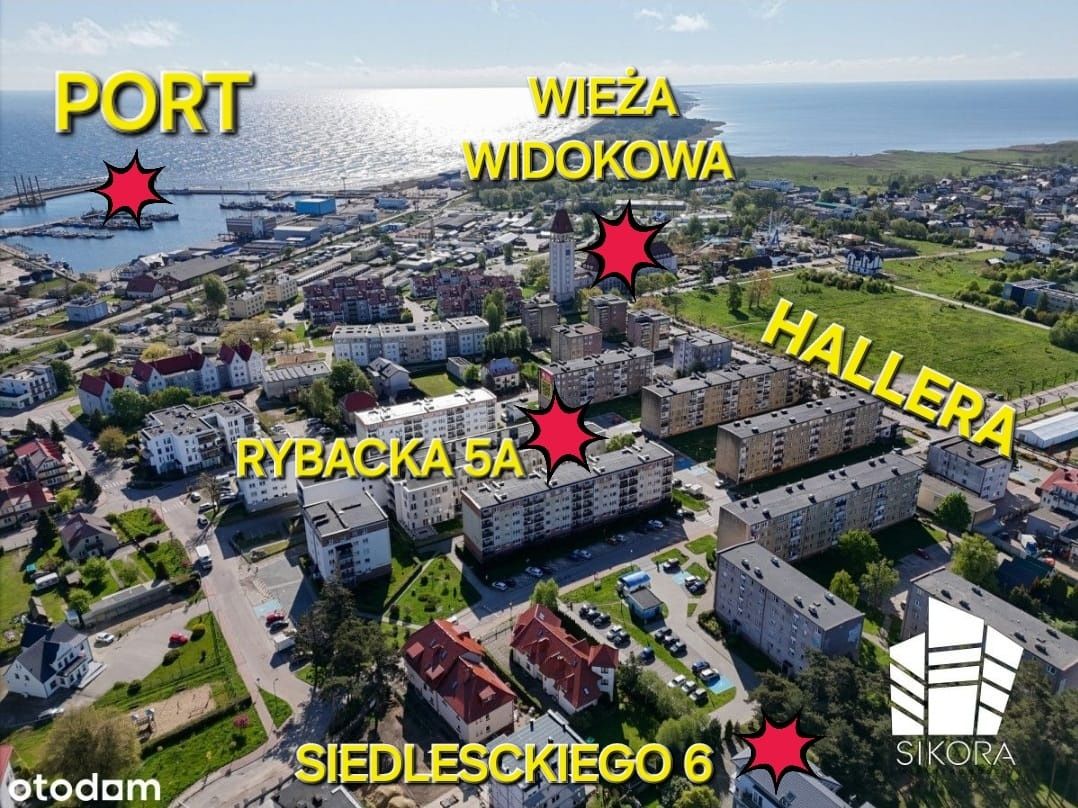 Władysławowo apartament Wschód Słońca 2pokoje 2-5os parking 300m morze