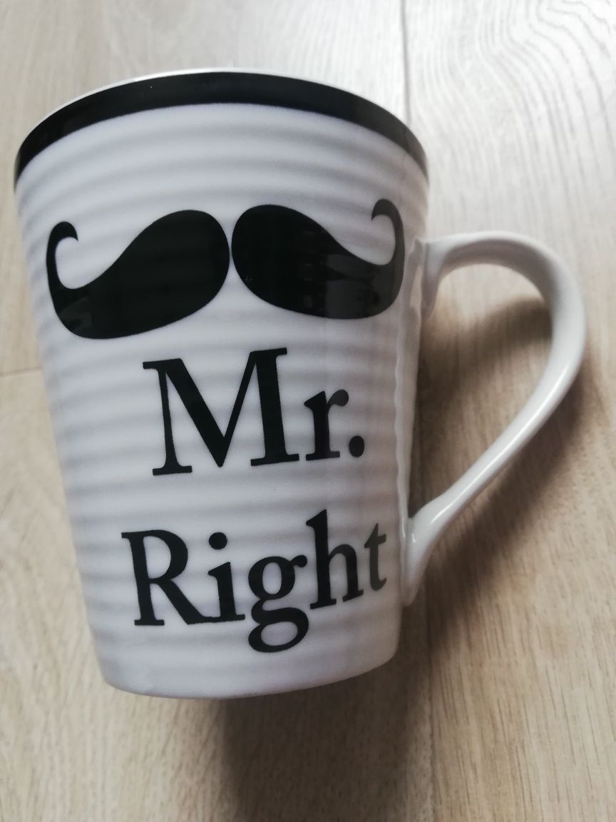 Kubki mr. right mrs. always right prezent walentynki dla pary