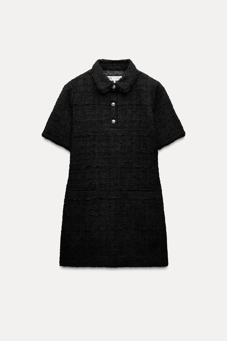 Твідова Сукня Zara в чорному кольорі