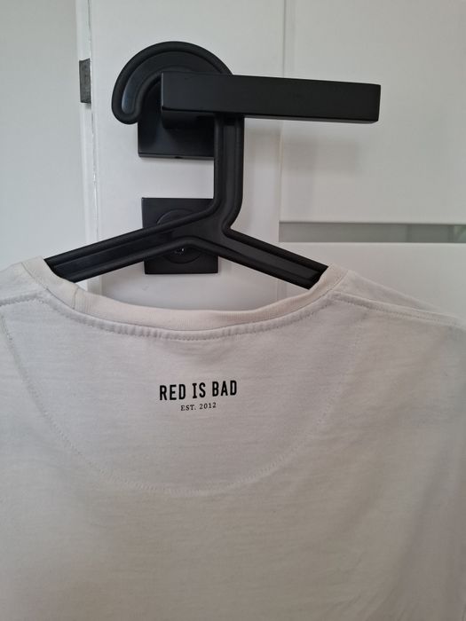 Koszulka biała T-shirt Red is Bad rozmiar L