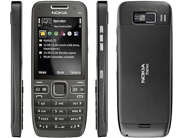 Мобильный телефон Nokia E52 Black 2.4" 3.2 Мп 1500 мАч 3G GPS