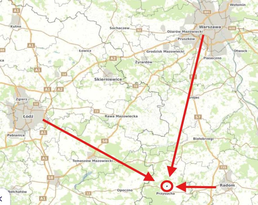 Działki budowlane Janików k/Przysuchy