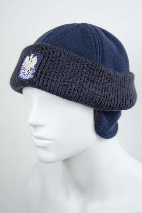 czapka służbowa zimowa granatowa policja 56