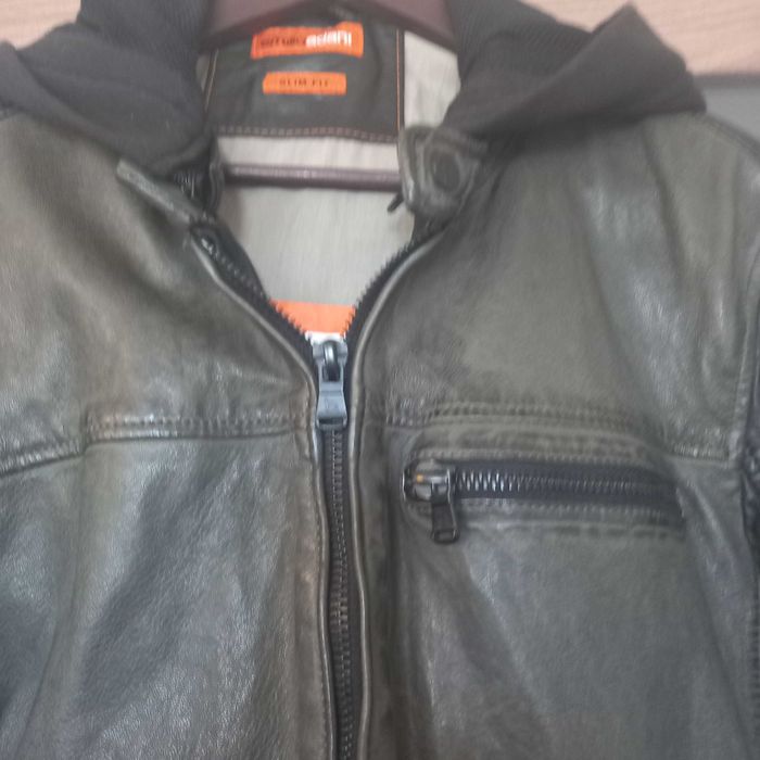 Męska kurtka skórzana EMILIO ADANI rozmiar 48.