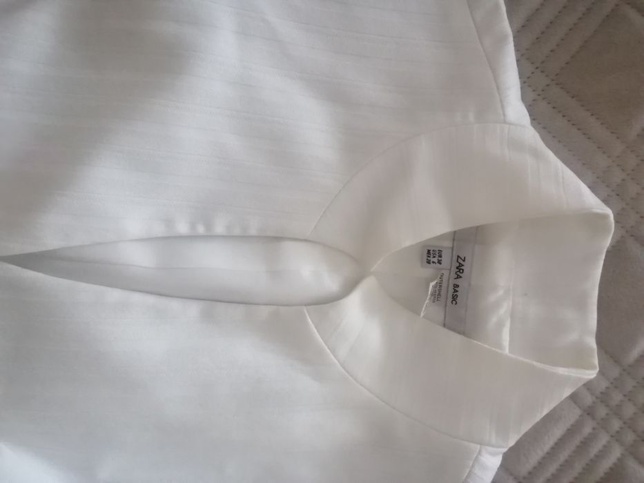 Blazer cinzento e branco ZARA
