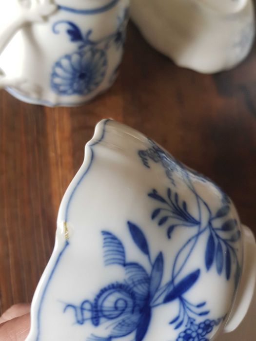 Serwis tete a tete Meissen Teichert zwiebelmuster