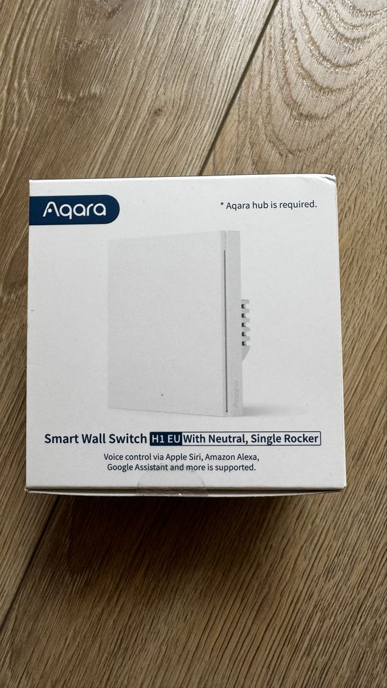 Aqara Smart Wall Switch H1 EU (pojedynczy, neutral)