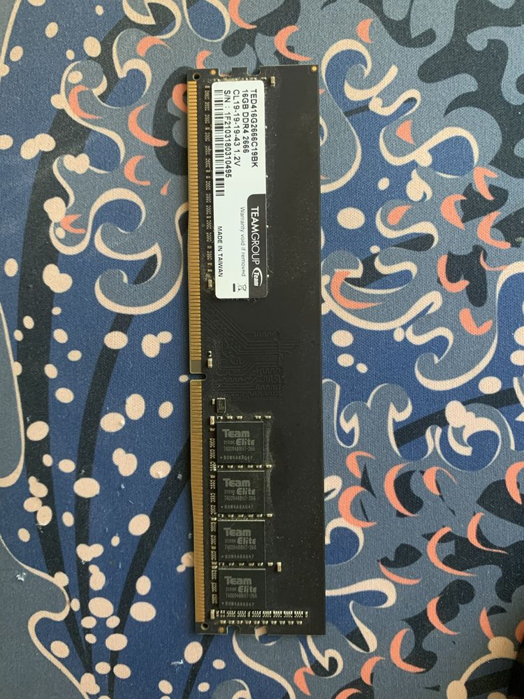 Оперативная память ОЗУ 16gb ddr4 Teamgroup 2666mhz