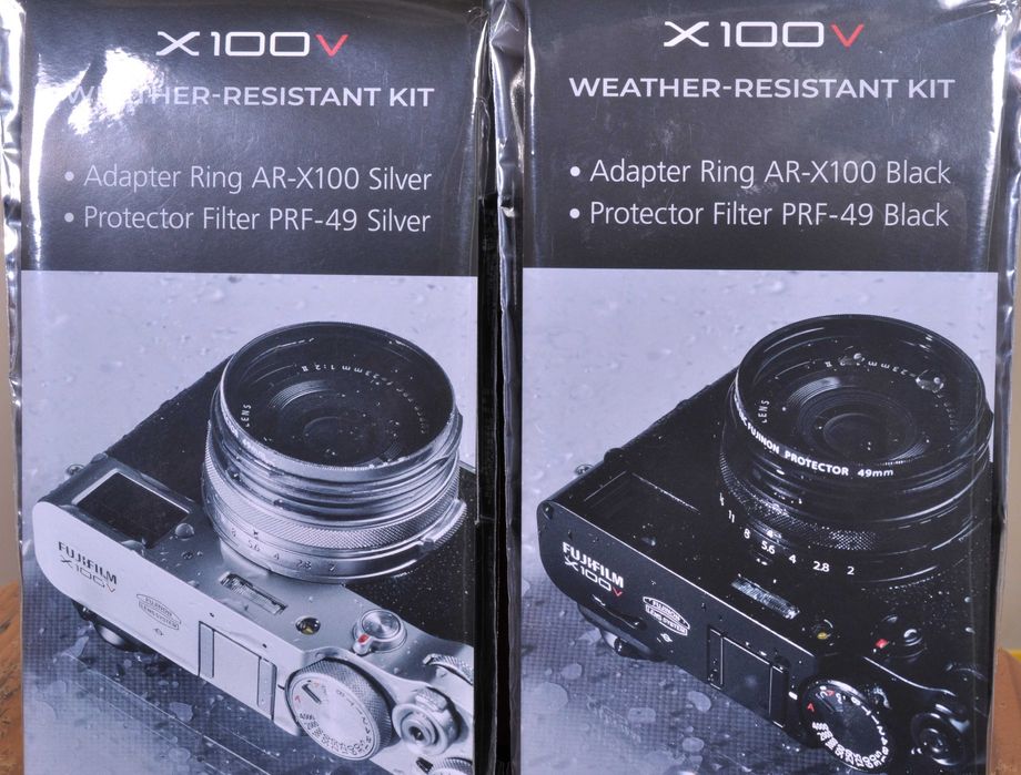 Kit Fuji Weather-Resistant para as Fuji X-100 V. Black e Silver. Novo.