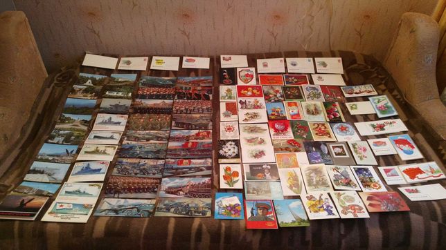 Старинные открытки разные и  почтовые конверты/чистые СССР 1960-1991г.