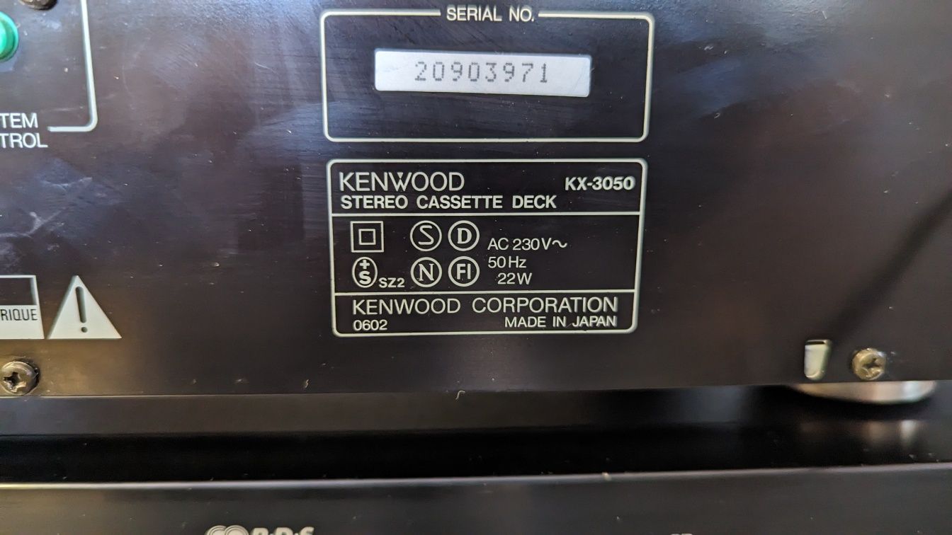 Kenwood KX-3050 3Motor magnetofon deck