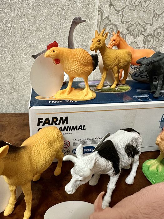 Набір домашніх тварин. Фігурки свійських тварин. Домашні тварини ферма